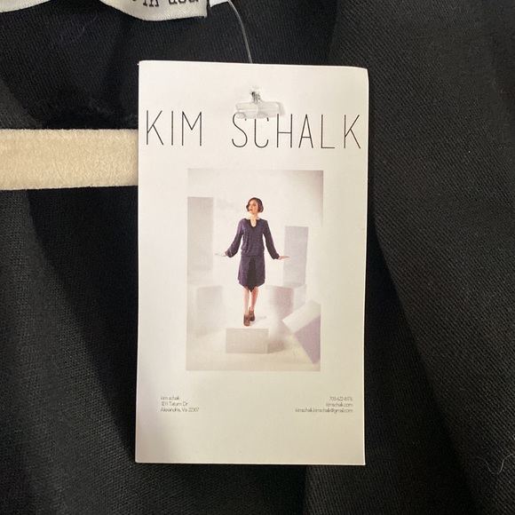 KIM SCHALK LUXURY BLACK DAHILA DRESS SLEEVELESS COLLARD 2 NEW - Picture 4 of 10